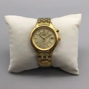 Seiko 3M22-0B29 Silver Gold Black Ladies Watch Ladies Seiko Kinetic Automatic Gold Tone Wrist Watch 3M22  main image 4